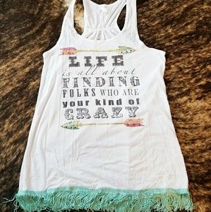 Bling-a-gogo tank top